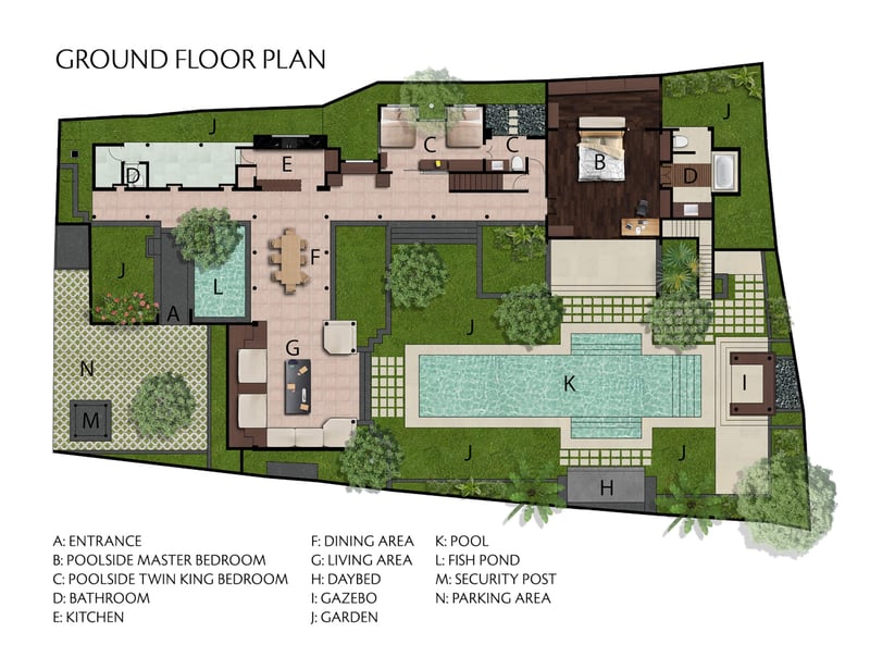 Legendary Seminyak 4BR • 16m pool villa 1