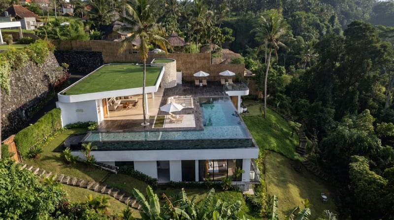 Supreme Villa 4BR Ubud Epic Pool Sunrise Canyon 6