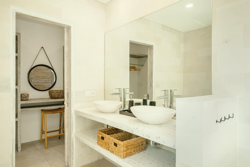Stylish 1BR pool villa close to beach with office 20