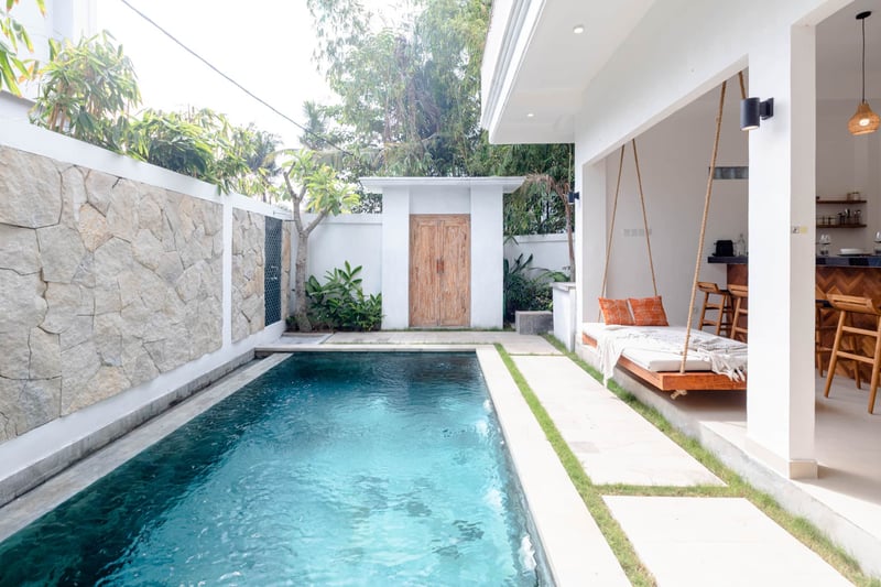 6-person  Boho Villa Canggu Perenenam, Rooftop cinema, pool 2
