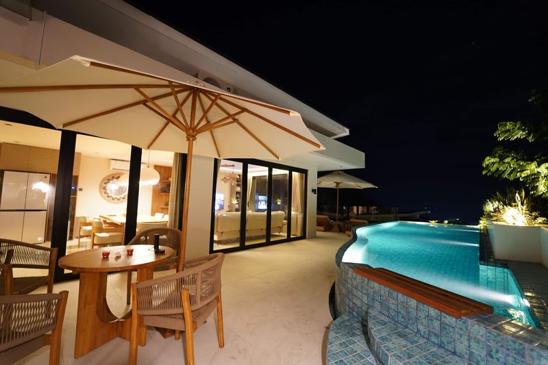 Zen Hillside Aquamarine 3BR Oceanview Private Pool — photo 4