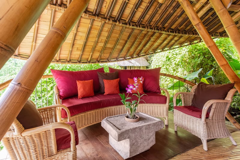 Ananda House 3bds Eco Bamboo House Pool River View 8