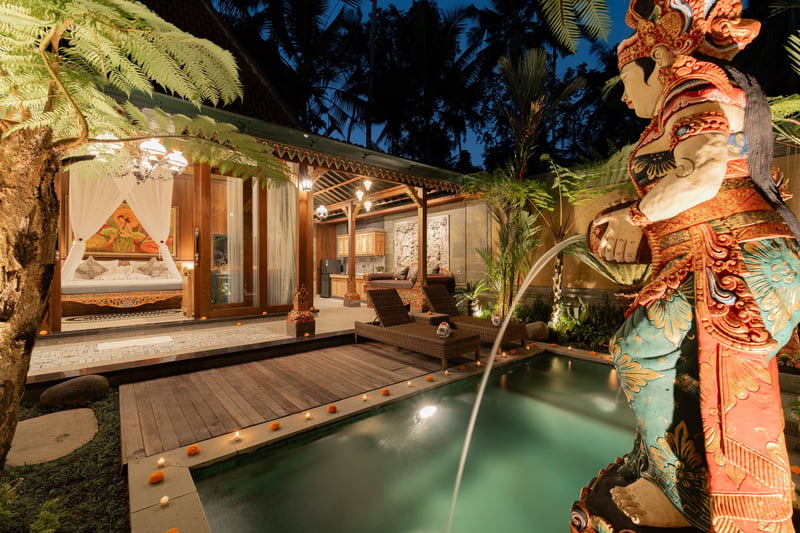 Luxury 1-BR Romantic Balinese Private Villa Ubud 1