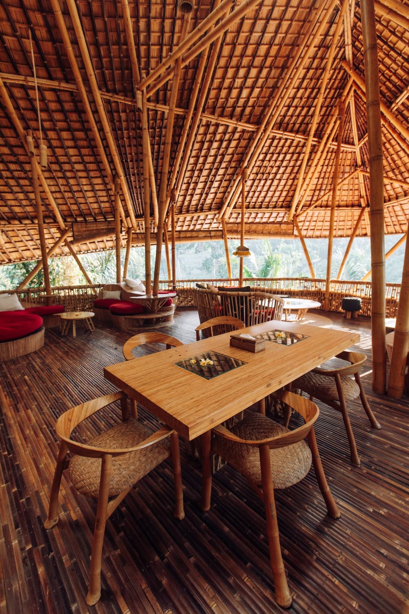 Temple House 3bds Eco Bamboo House Pool River View 8