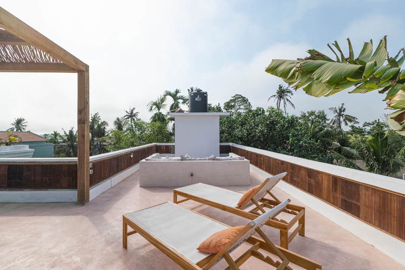 6-person  Boho Villa Canggu Perenenam, Rooftop cinema, pool 39
