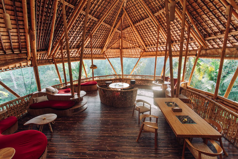 Temple House 3bds Eco Bamboo House Pool River View — photo 3