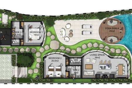 KizmetFit - 2bed Luxury Private Villa Resort Ubud 12