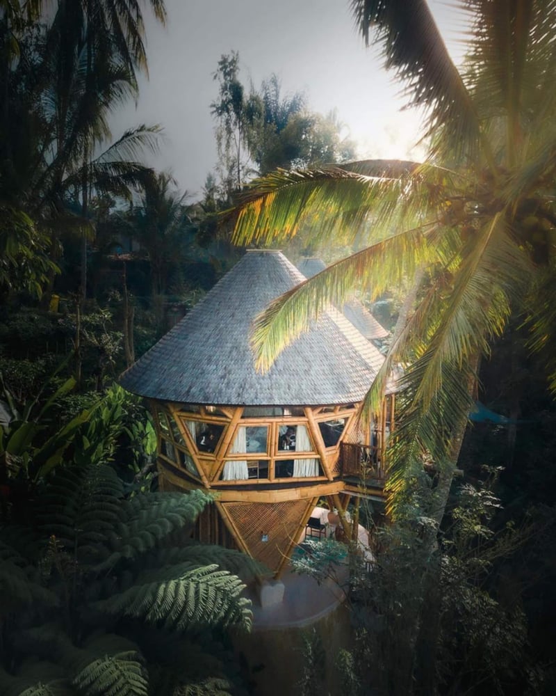 Beautiful Bamboo Treehouse w/ Jungle & Valley View 1