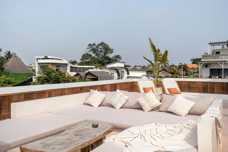 6-person  Boho Villa Canggu Perenenam, Rooftop cinema, pool 36
