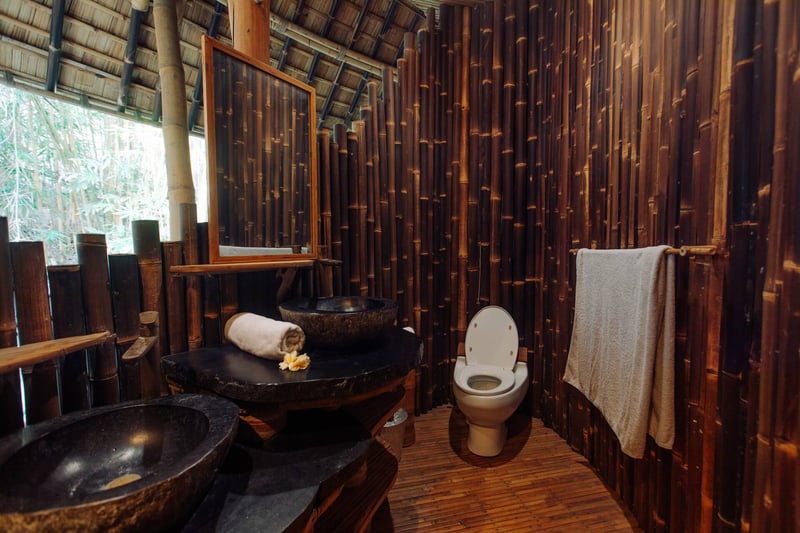 Temple House 3bds Eco Bamboo House Pool River View 17