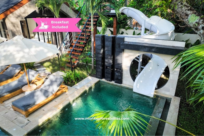 12BD Jungle retreat: slide, gym, spa, sauna, yoga 1