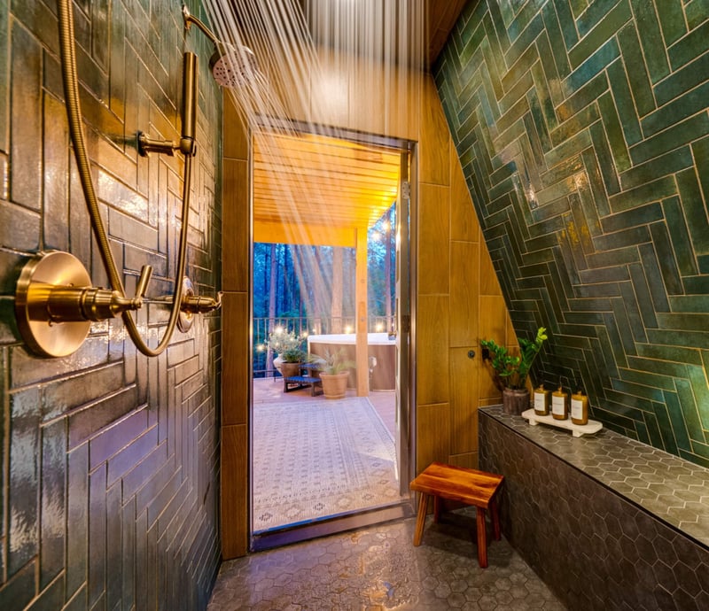 Romantic Luxury A-Frame Cabin in the Pines — photo 2