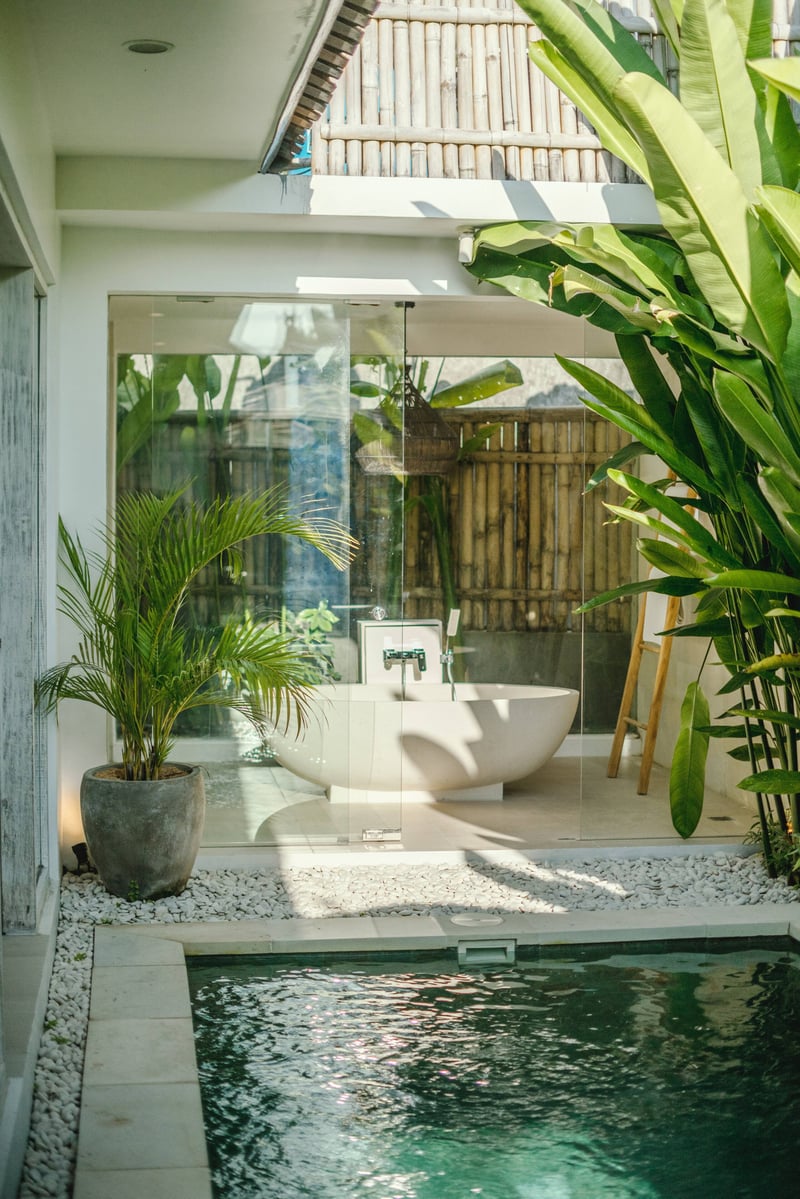 Stylish 1BR pool villa close to beach with office 1