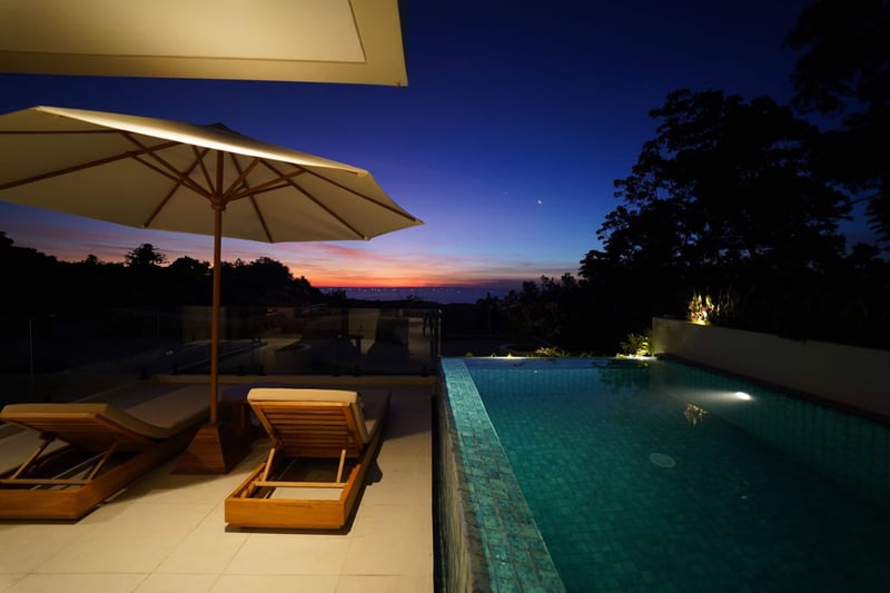 Zen Hillside Aquamarine 3BR Oceanview Private Pool 27