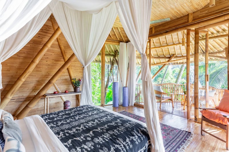 Ananda House 3bds Eco Bamboo House Pool River View 16