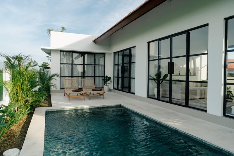 Rice Field View • Quiet Pool Villa Near Canggu 1