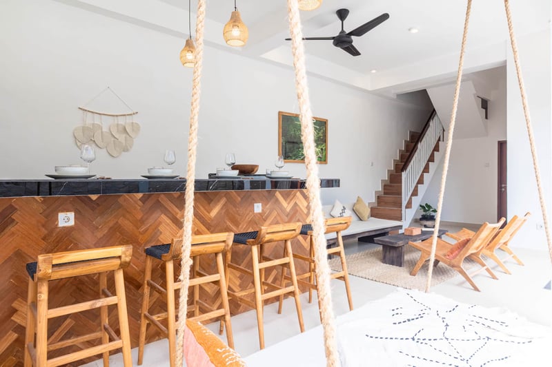 6-person  Boho Villa Canggu Perenenam, Rooftop cinema, pool 3