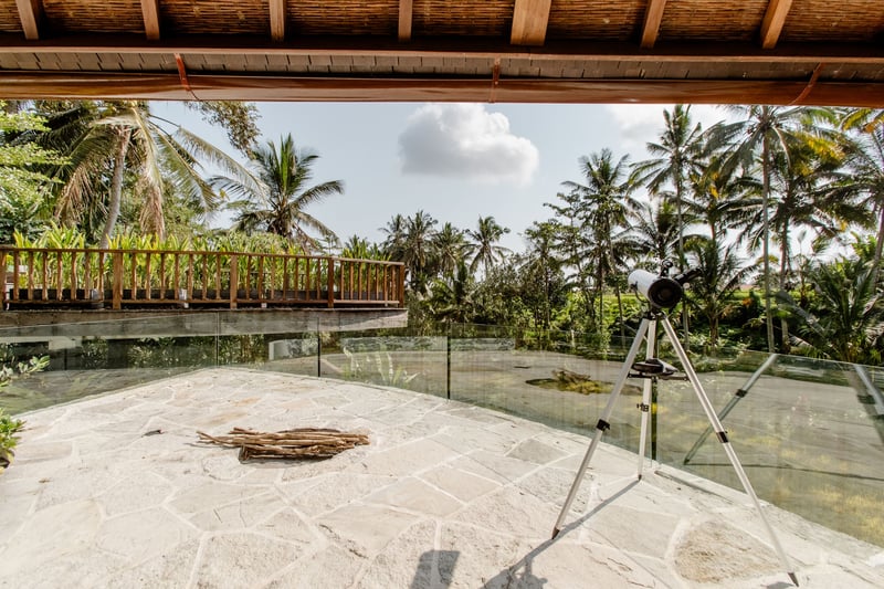 Look Out Across Beautiful Rice Fields From Love Ashram Villa 12