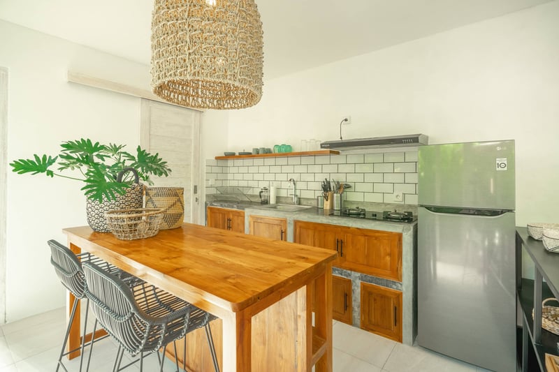 Stylish 1BR pool villa close to beach with office 11