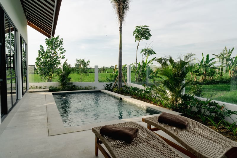 Rice Field View • Quiet Pool Villa Near Canggu 17