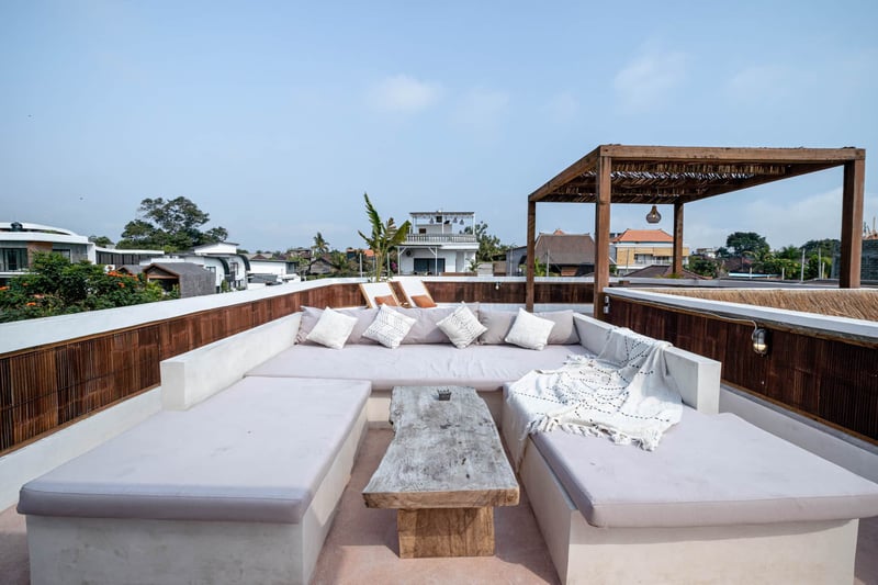 6-person  Boho Villa Canggu Perenenam, Rooftop cinema, pool 34