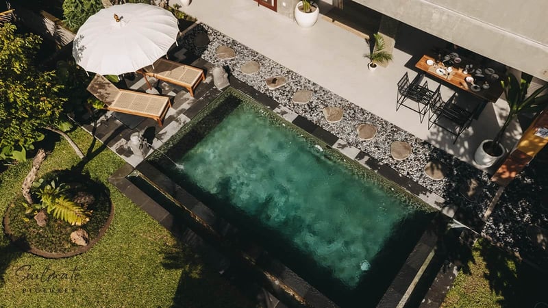 Villa MAHA -  3 BDR Poolvilla mit Reisfeldblick 11