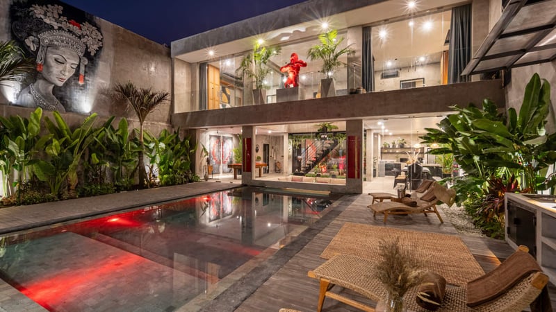 Artistic 4BD Villa with Private Pool & Jungle Vibe 1