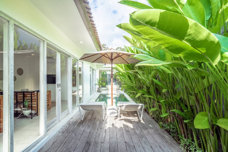 Stylish 1BR pool villa close to beach with office 26