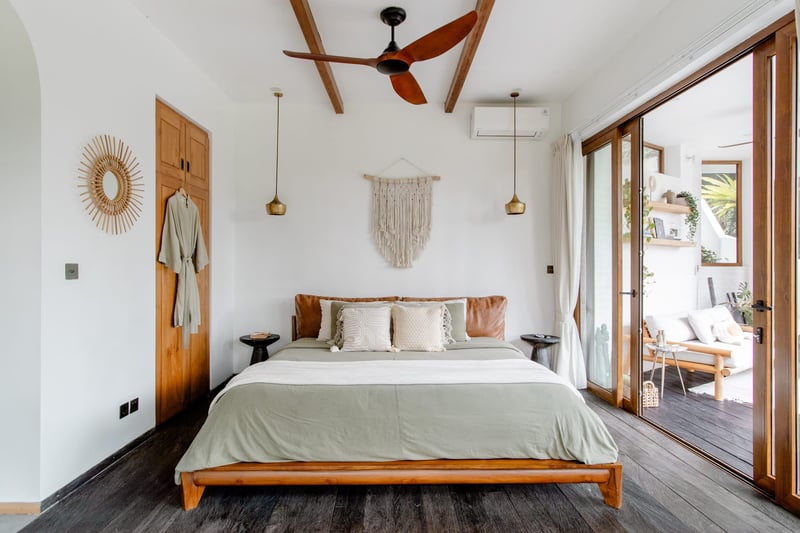 Look Out Across Beautiful Rice Fields From Love Ashram Villa 9