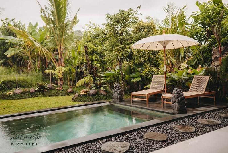 Villa MAHA -  3 BDR Poolvilla mit Reisfeldblick 14