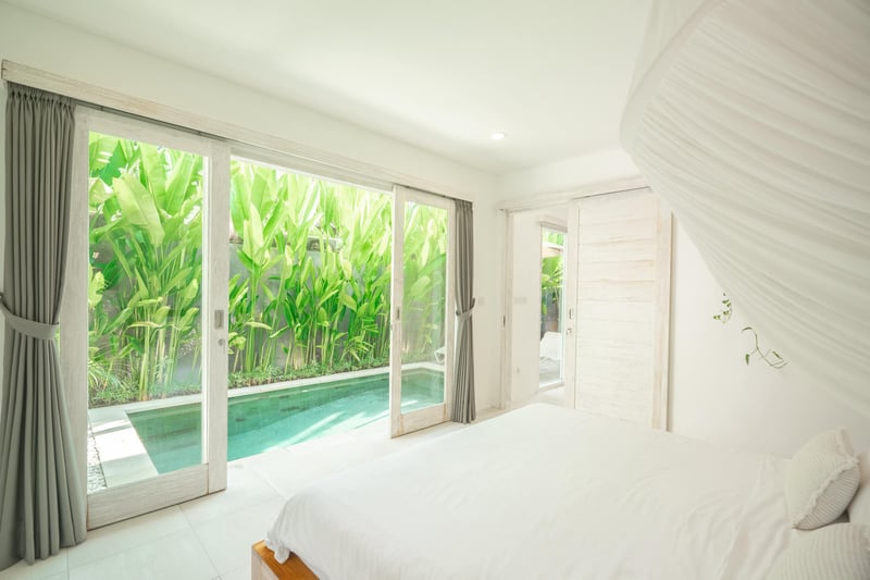 Stylish 1BR pool villa close to beach with office 18
