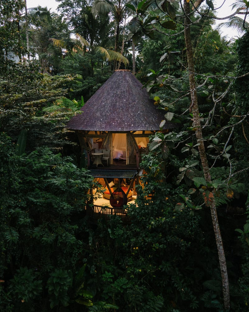 Beautiful Bamboo Treehouse with Waterfall & Pool — photo 4