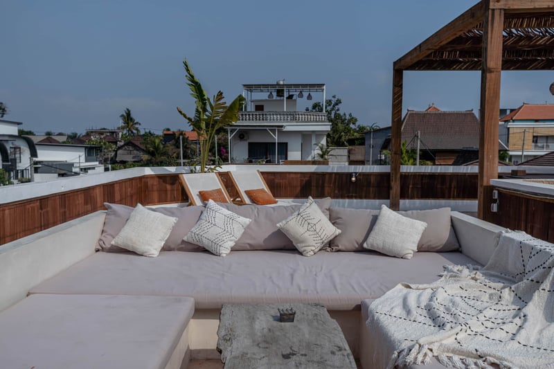6-person  Boho Villa Canggu Perenenam, Rooftop cinema, pool 33
