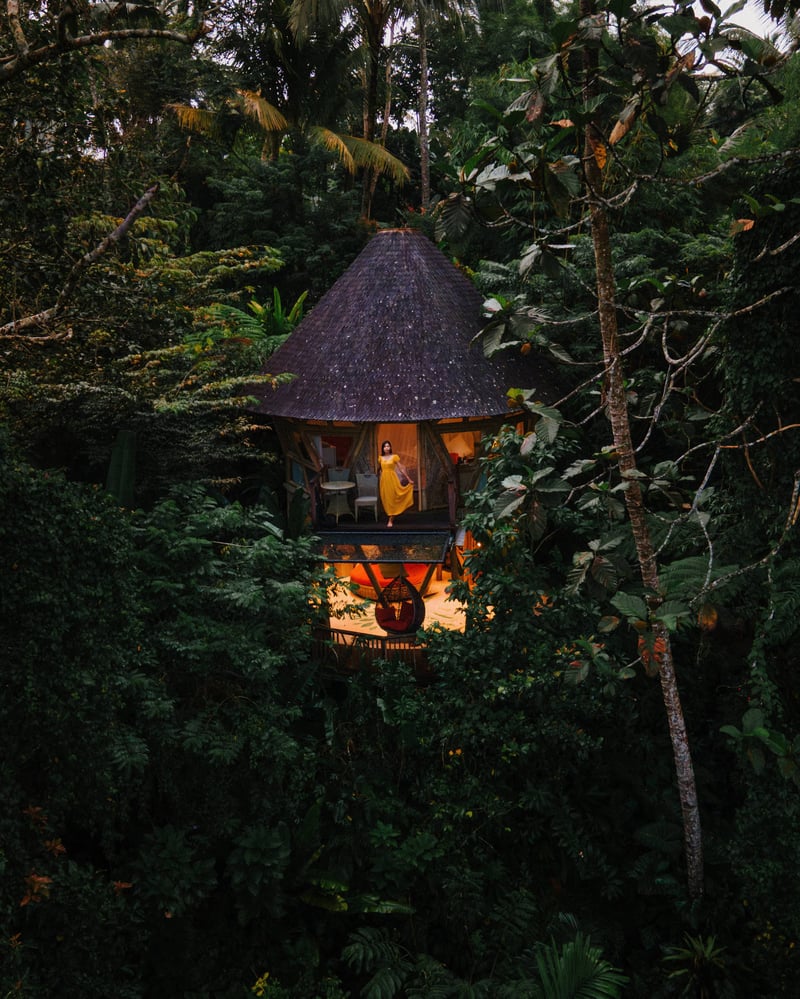 Beautiful Bamboo Treehouse with Waterfall & Pool 10