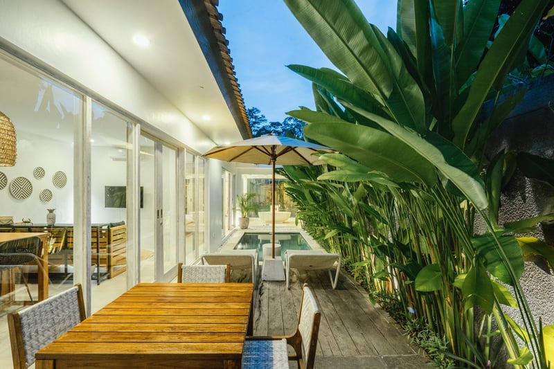 Stylish 1BR pool villa close to beach with office 28