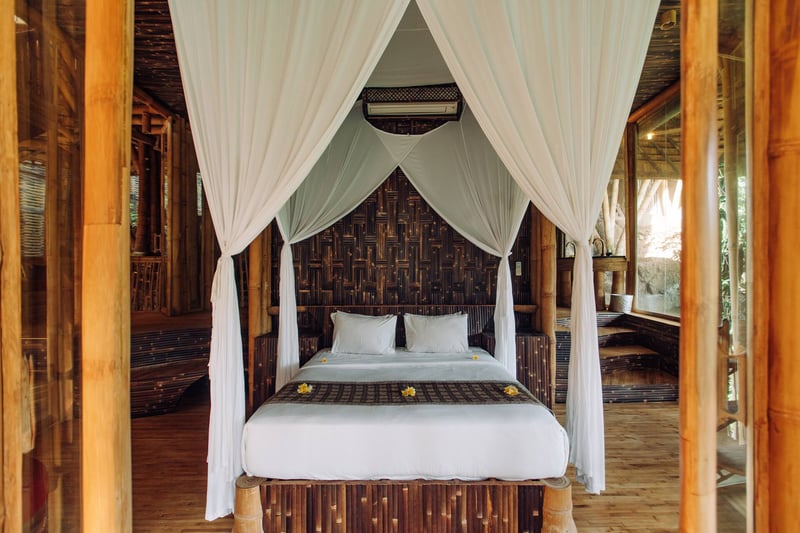 Temple House 3bds Eco Bamboo House Pool River View 10