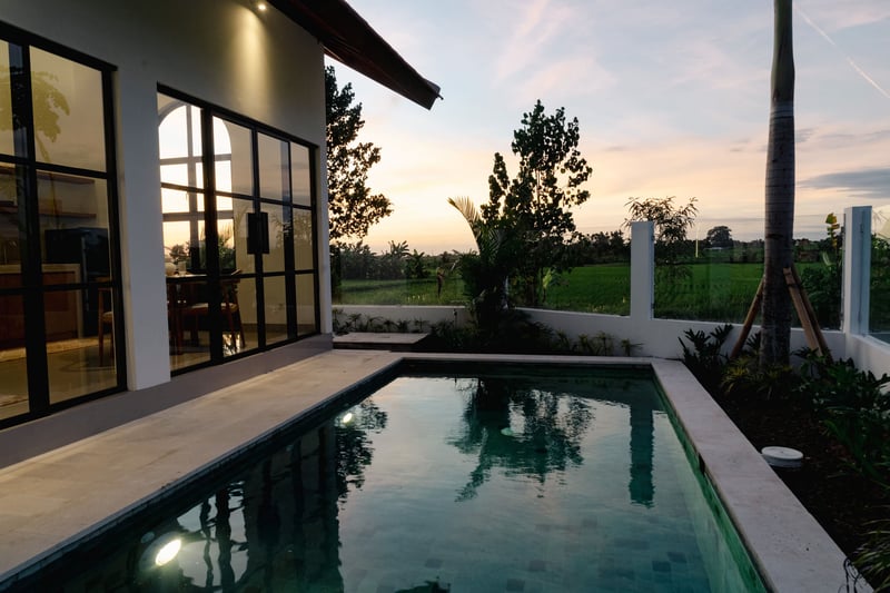 Rice Field View • Quiet Pool Villa Near Canggu 5