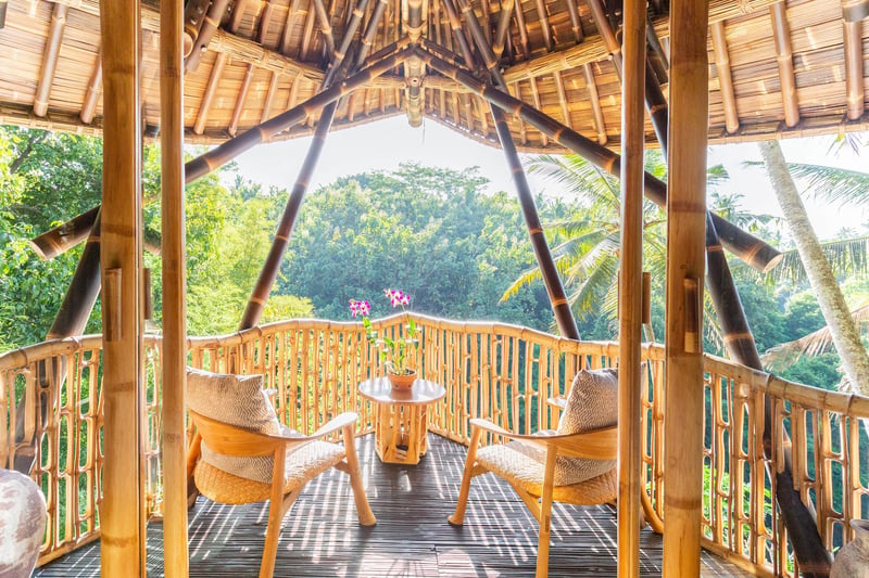 Ananda House 3bds Eco Bamboo House Pool River View — foto 5