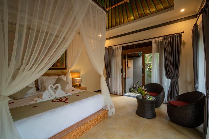 1-BR Private Villa in Ubud with Traditional Style 14