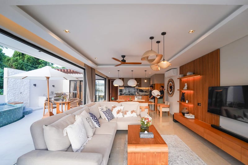 Zen Hillside Aquamarine 3BR Oceanview Private Pool — photo 5