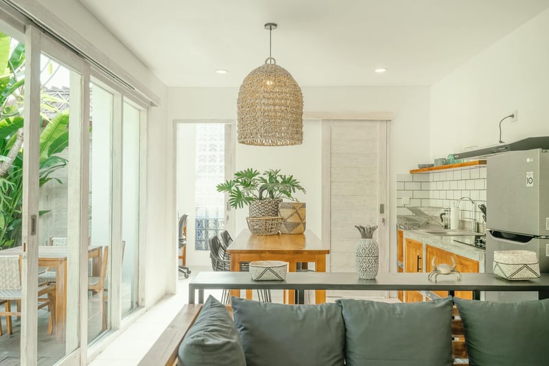 Stylish 1BR pool villa close to beach with office 9