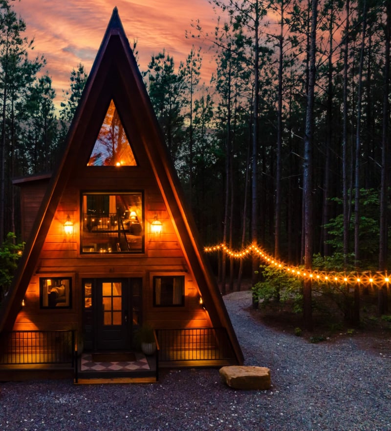 Romantic Luxury A-Frame Cabin in the Pines — photo 3