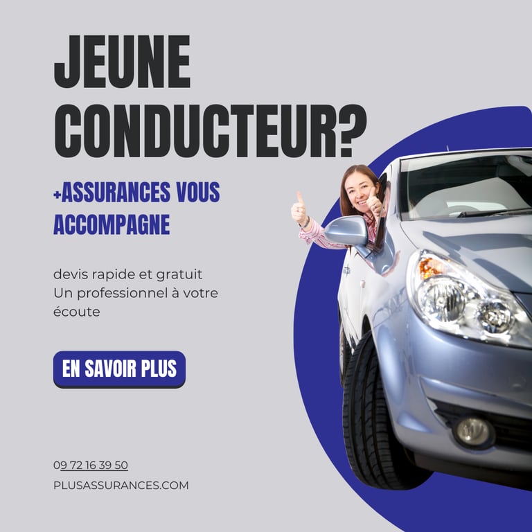 L'assurance jeune conducteur par plus assurances