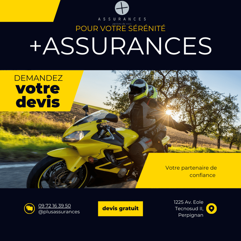 L'assurance moto de +Assurances a perpignan