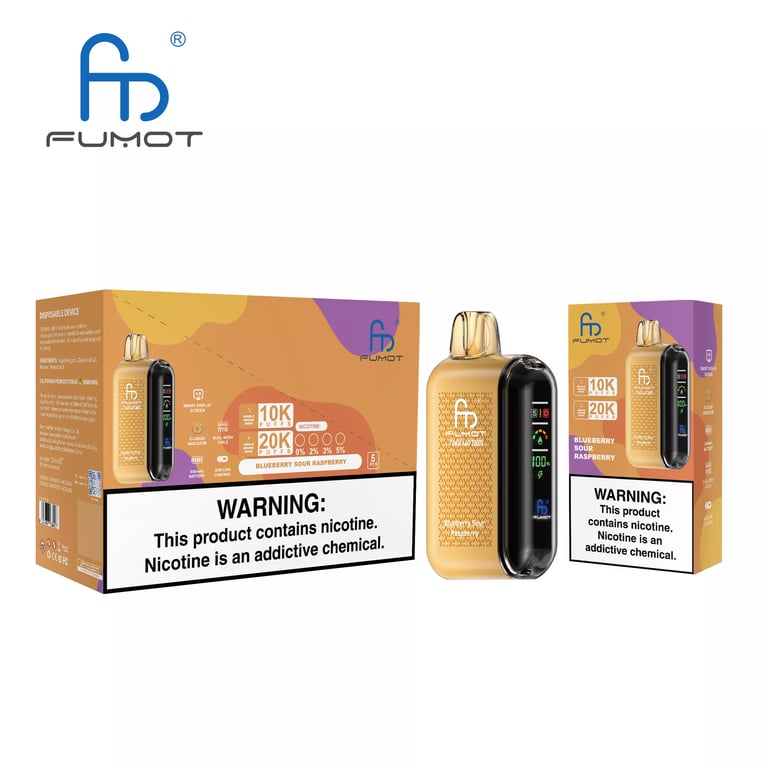 Fumot RandM Tornado 20000-wholebox-Blueberry sour raspberry
