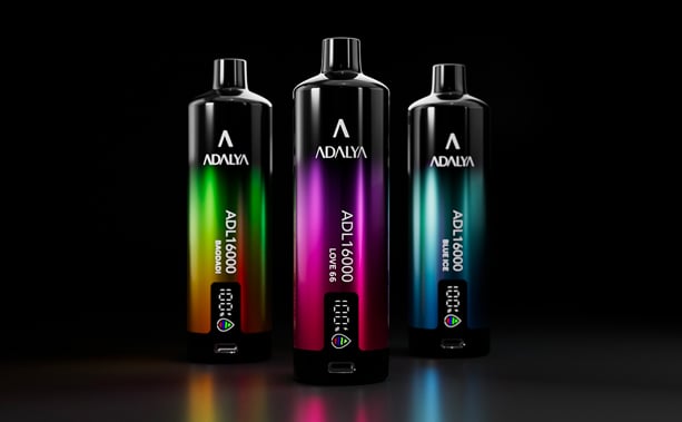Adalya 16000 Puffs – Original Authentic Rechargeable Disposable Vape Pen Kit with TWS Earphones bluetooth with Low Nicotine
