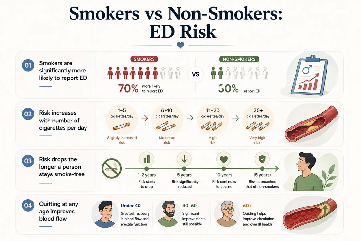 How Smoking Damages Blood Flow and Causes Erectile Dysfunction (And What Reverses It)
