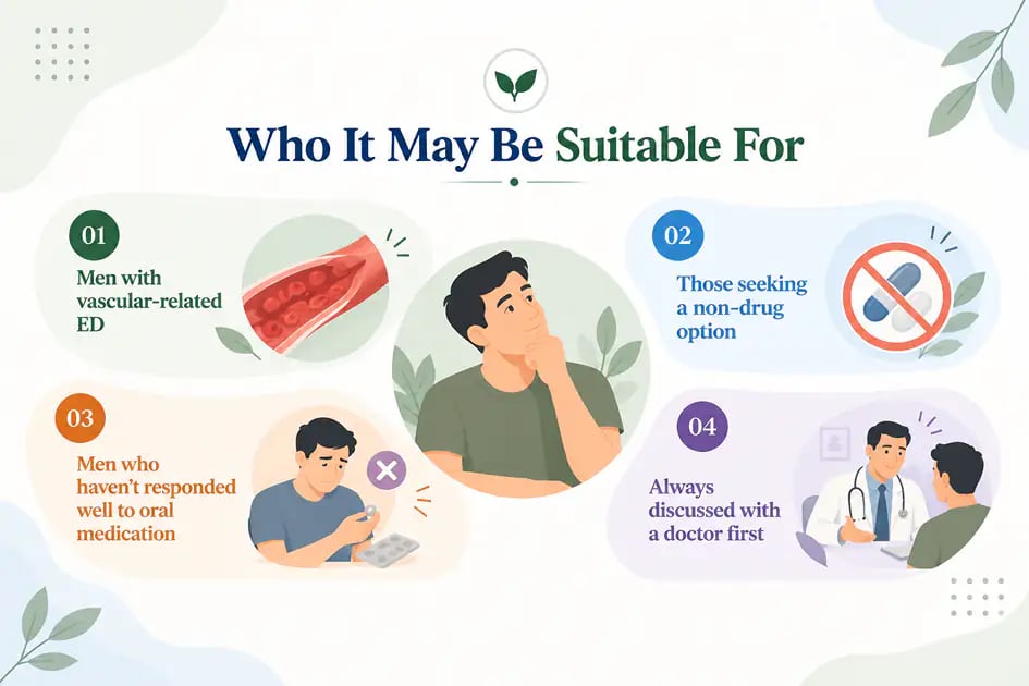 Extracorporeal Shockwave Therapy for Erectile Dysfunction