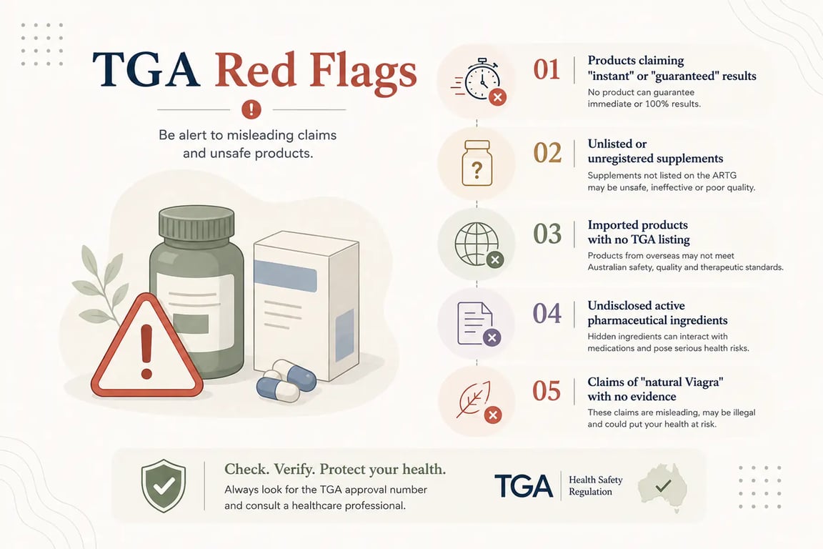 Non-Prescription ED Treatments in Australia What Actually Works vs What's a TGA Red Flag
