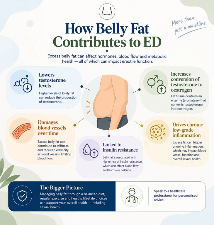 How Belly Fat Contributes to ED